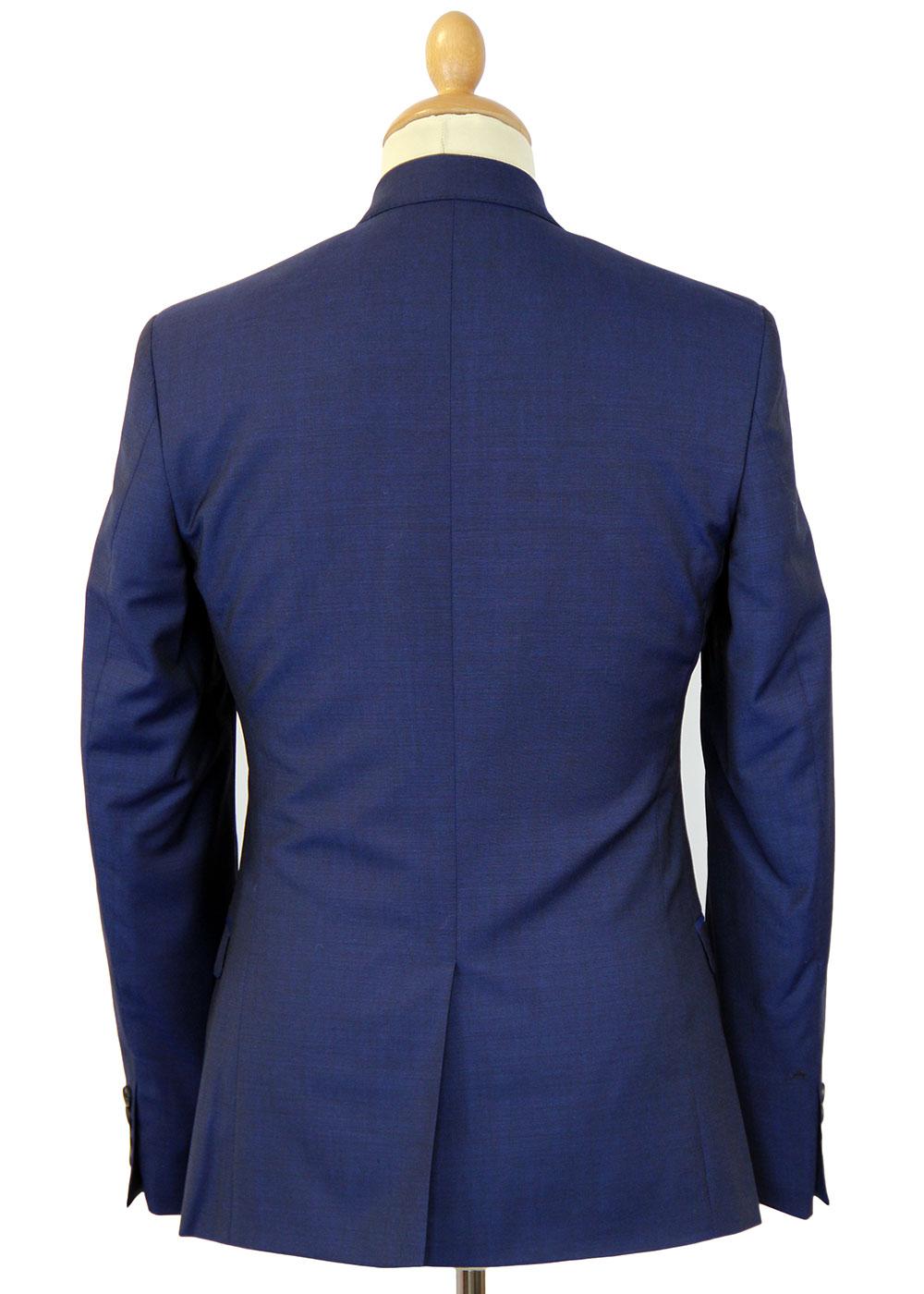 Ben Sherman Retro 3 Button Mod Suit in Blue Tonic.