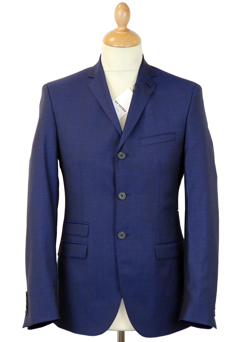BEN SHERMAN 60s Mod 3 Button Tonic Suit Jacket MB