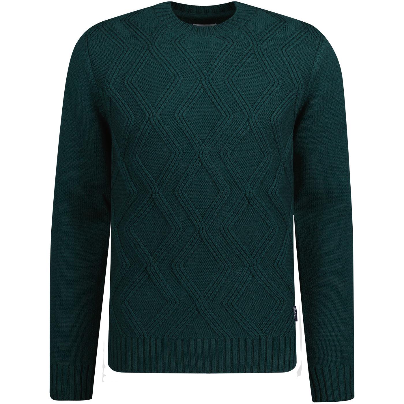 Ben Sherman Classic Cable Crew Neck Knit Jumper