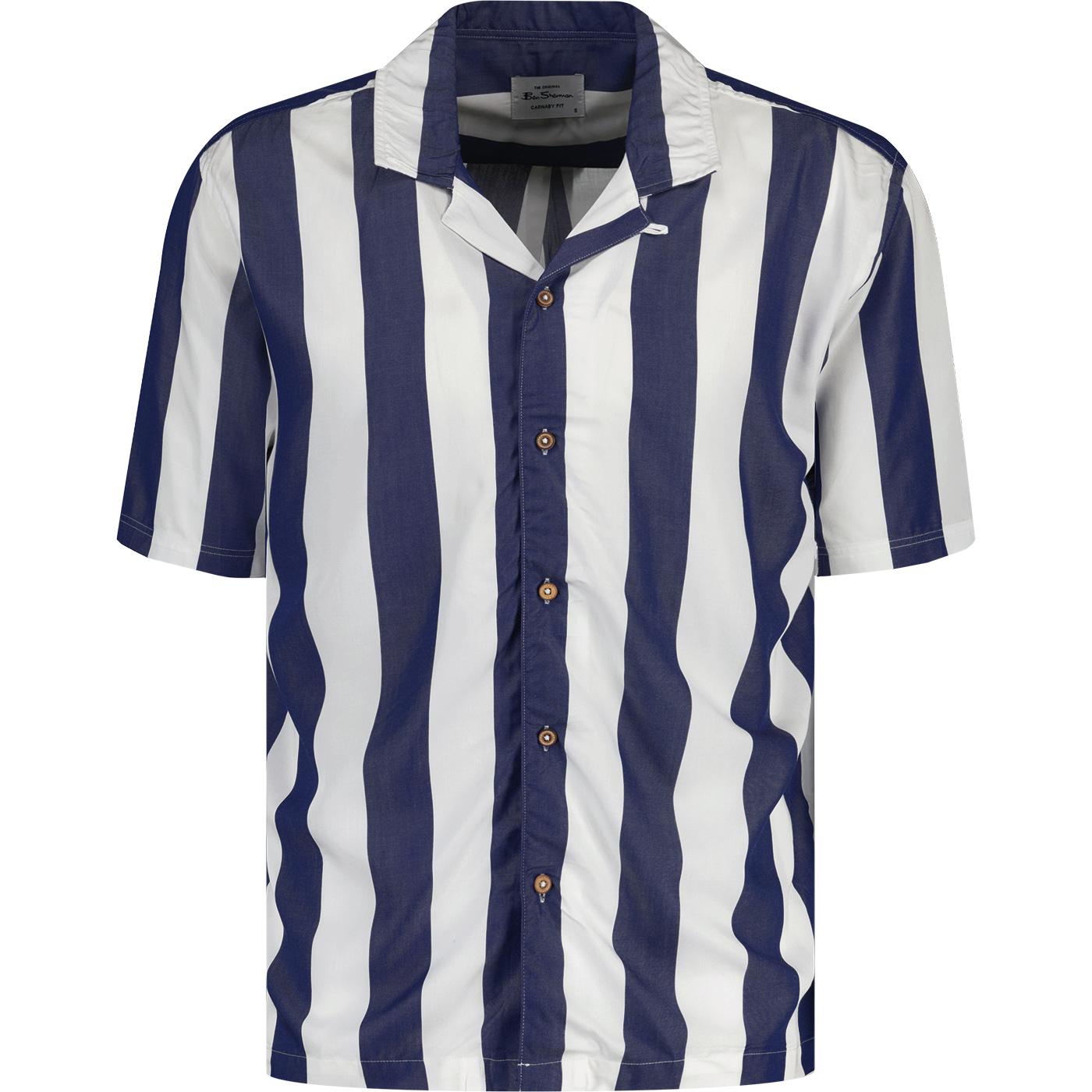 Ben Sherman Deckchair Stripe Revere Collar Shirt