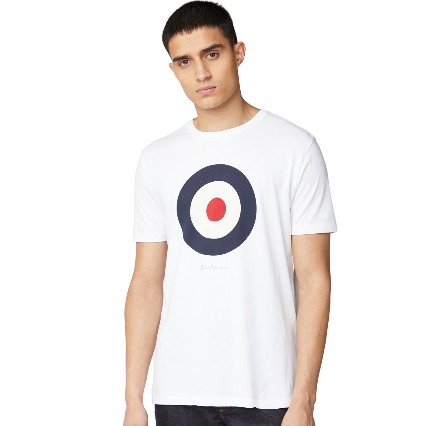 BEN SHERMAN Signature Mod Target T-shirt in White