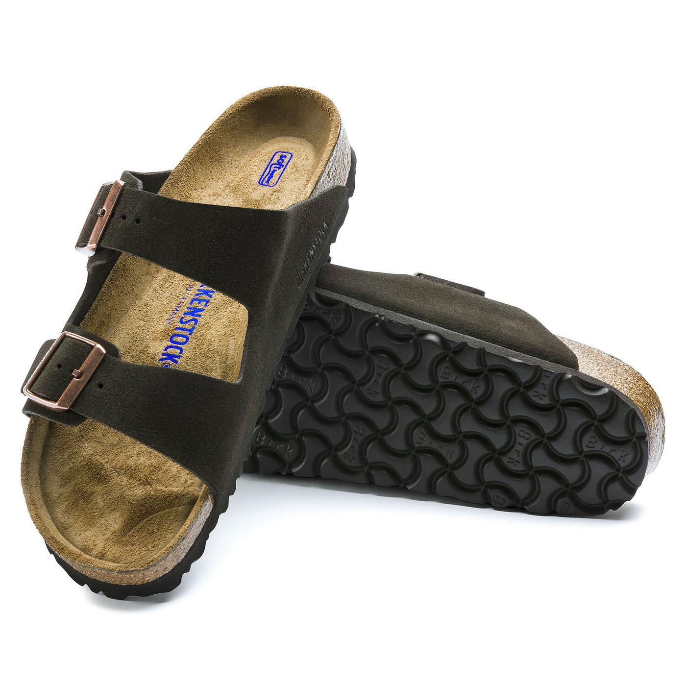 birkenstock arizona mocha soft footbed