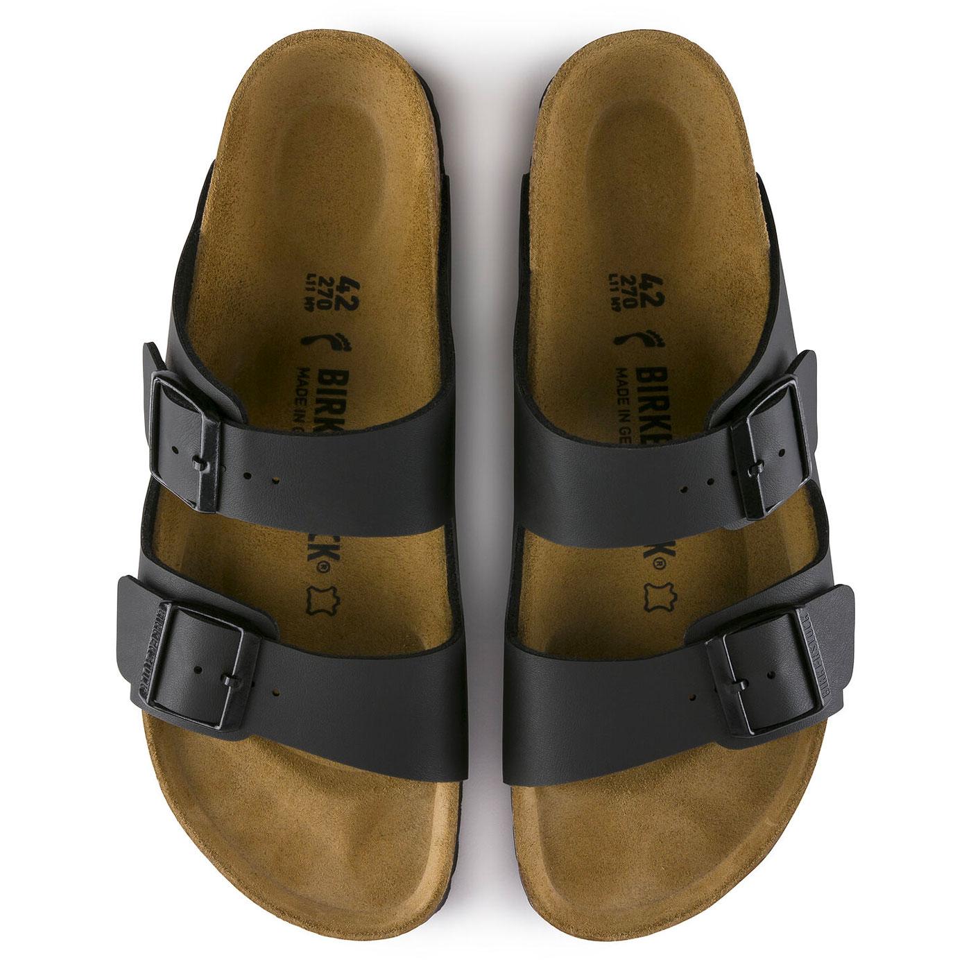 BIRKENSTOCK Arizona Men's 1970s Retro 2 Strap Sandals in Black