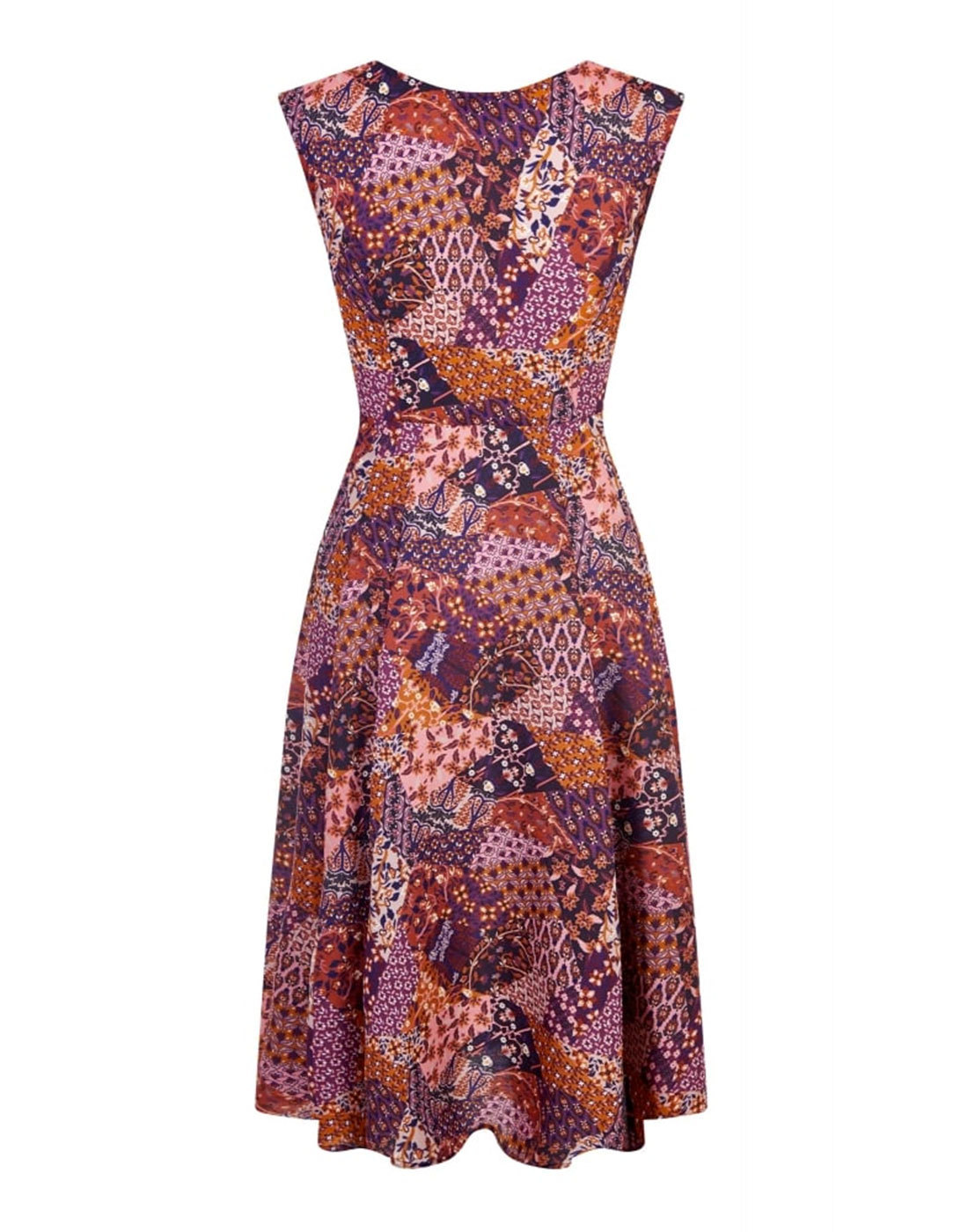BRIGHT & BEAUTIFUL Astrid Folk Retro 60s Patchwork Summer Dress