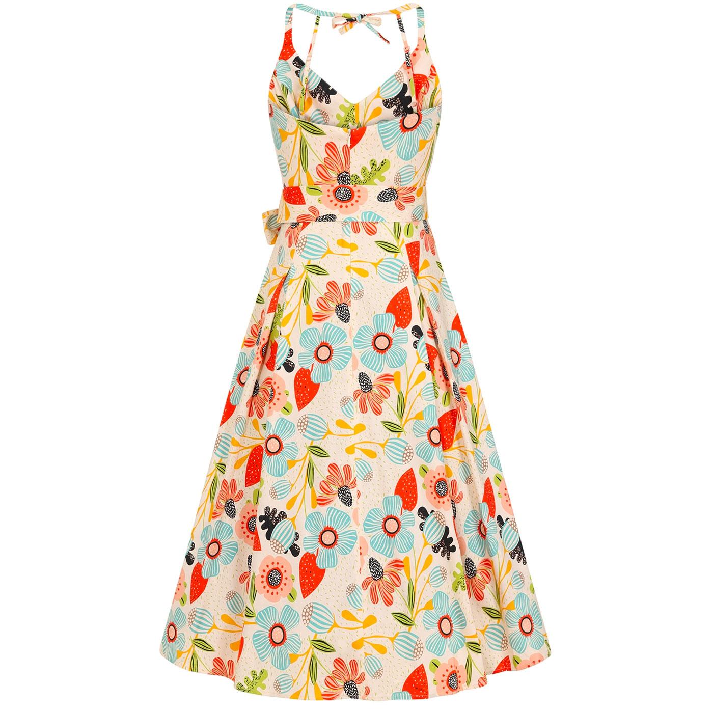 BRIGHT & BEAUTIFUL Jayleen Retro 60s Songbird Sundress