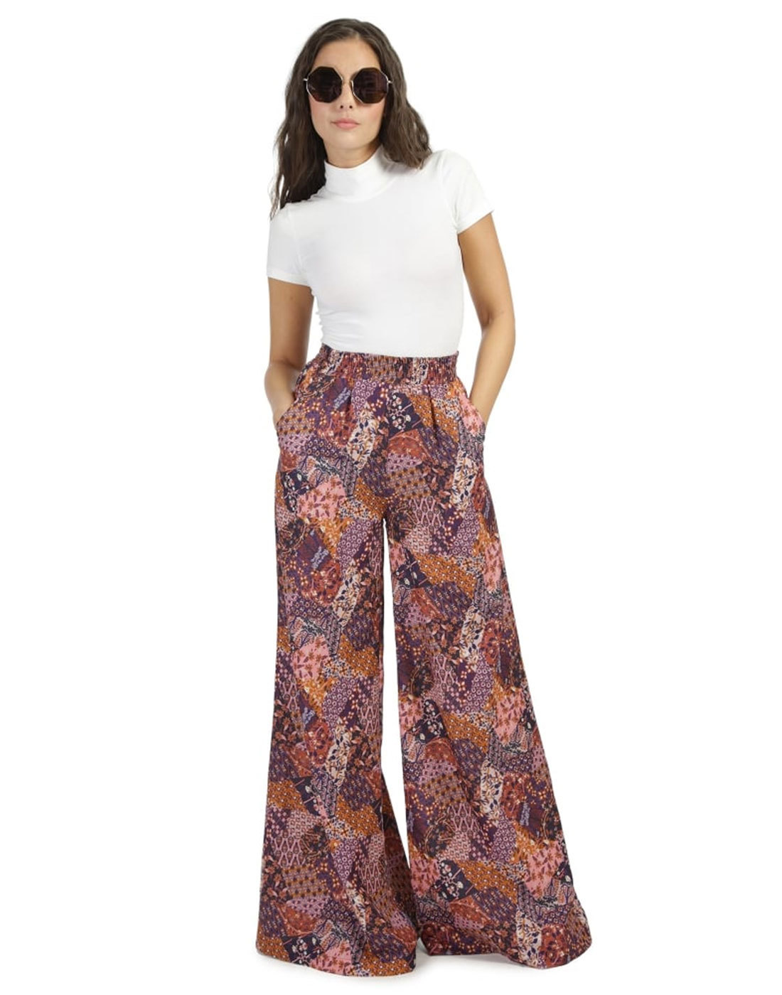BRIGHT & BEAUTIFUL Lucy Folk Patchwork Trousers