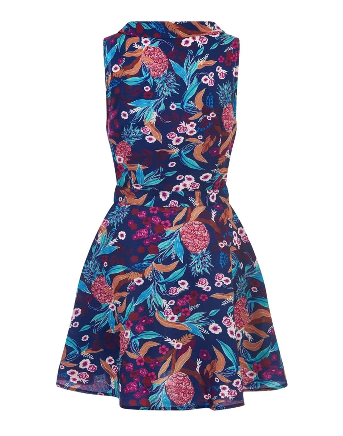 BRIGHT & BEAUTIFUL Ruth Tropical Print Retro 60s Mod Dress