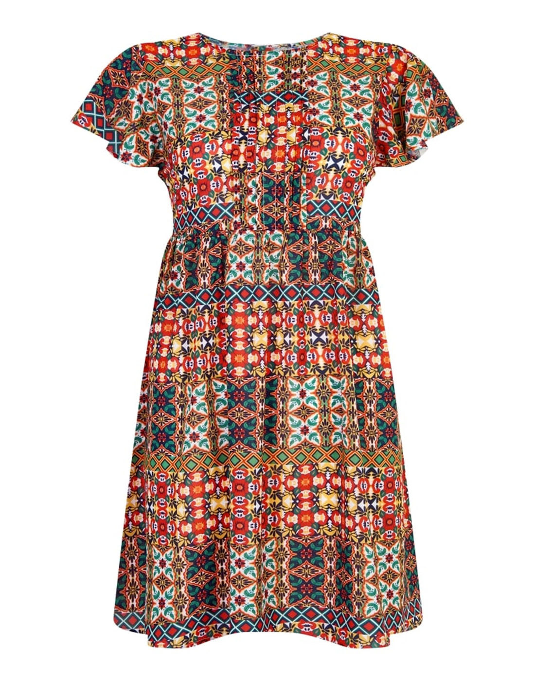 Sally BRIGHT & BEAUTIFUL Moroccan Tile Smock Dress