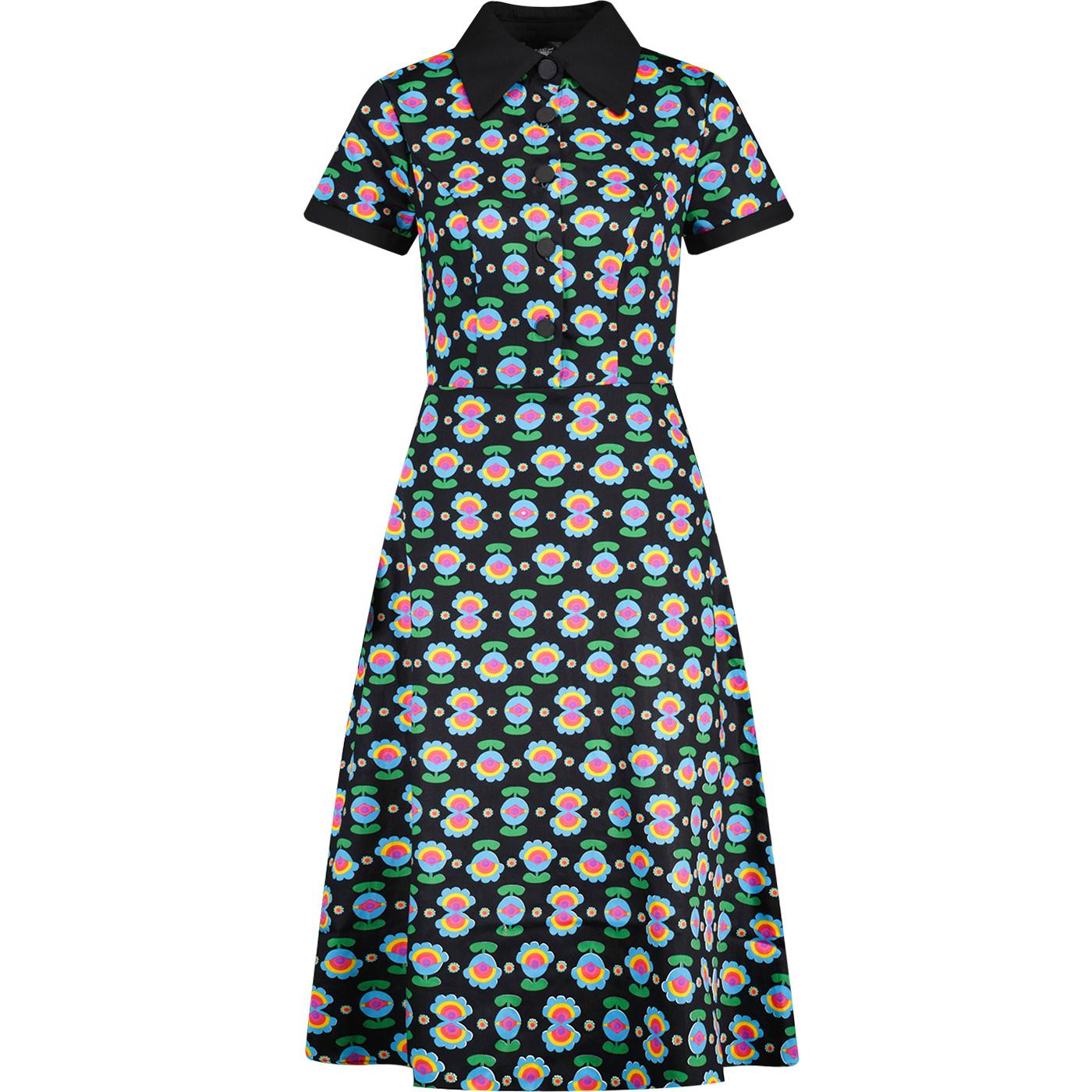 Nia BRIGHT & BEAUTIFUL 60s Eye Spy Floral Dress