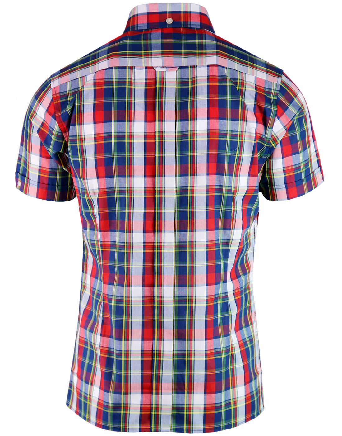 red madras shirt