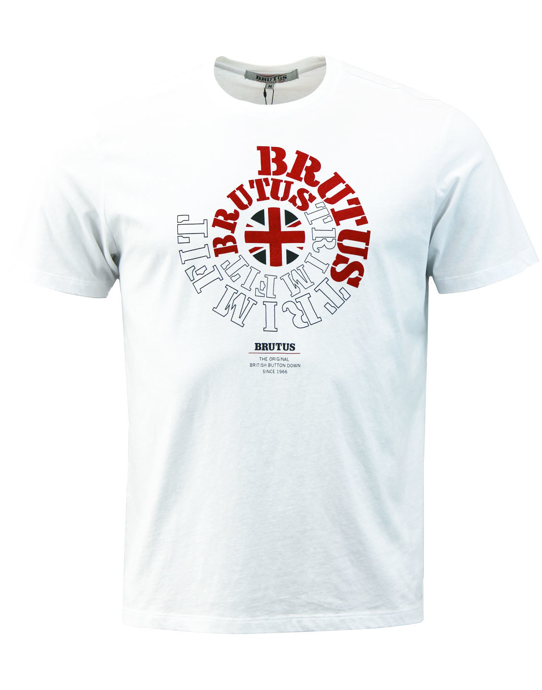 BRUTUS TRIMFIT Mod Vintage Union Jack Logo T-shirt