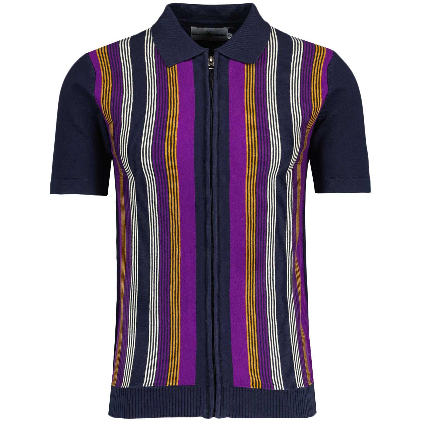 Capitol Madcap England Mod Stripe Zip Polo (NB)