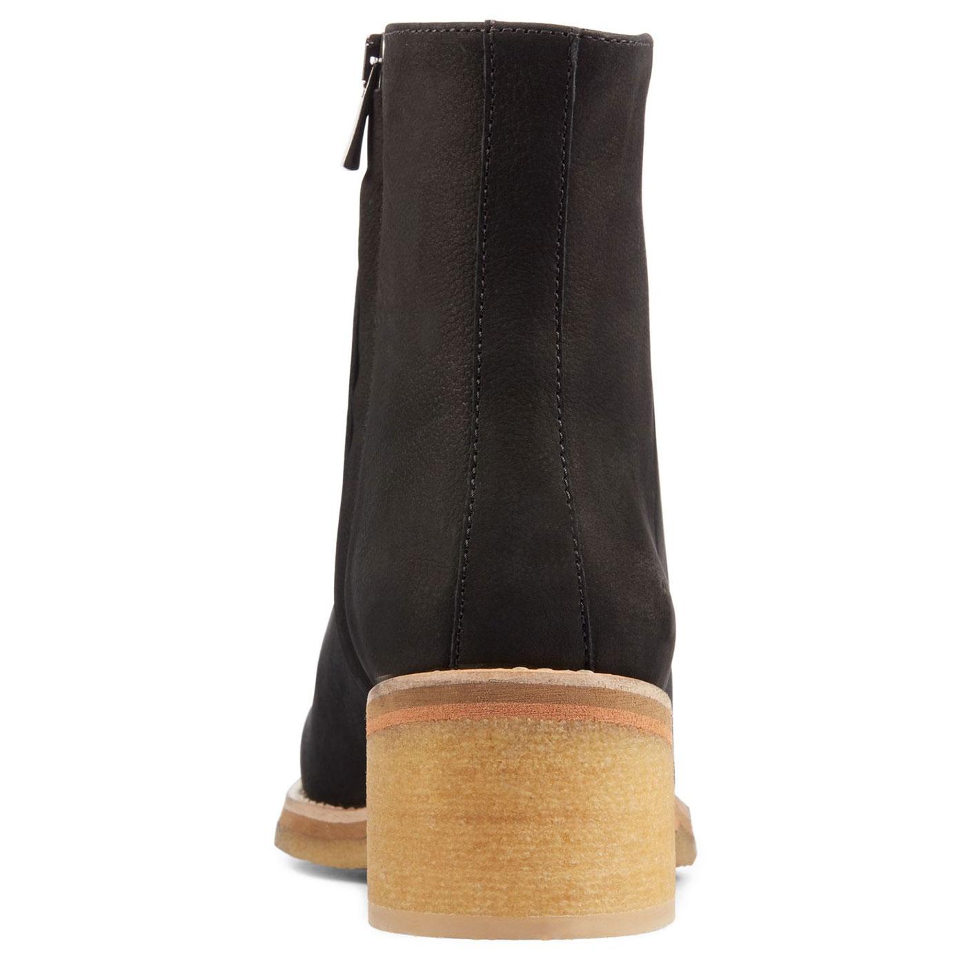 CLARKS ORIGINALS 'Amara' Womens Crepe Boots In Black