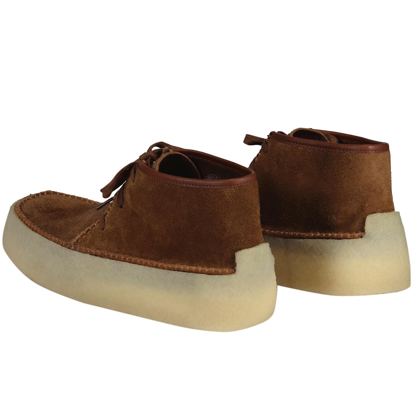 Caravan CLARKS ORIGINALS Suede Moccasin Boots in Cola