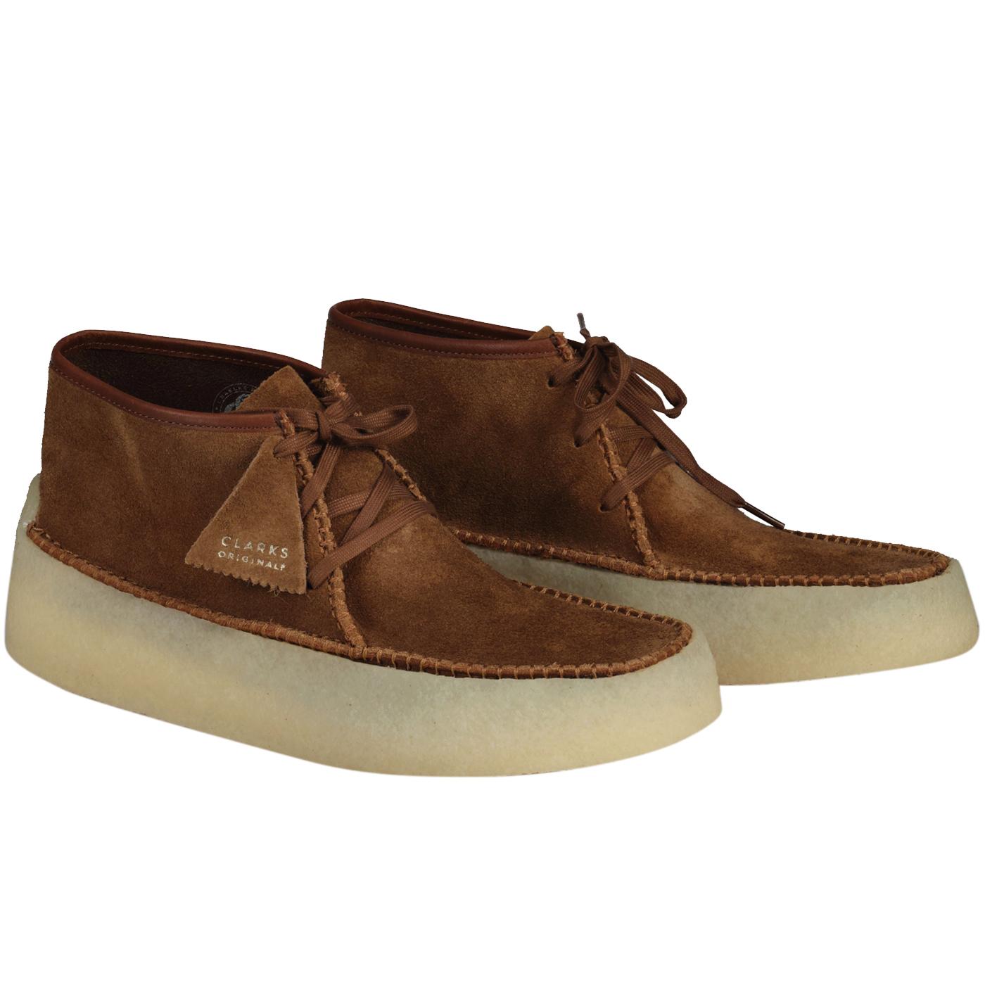 Caravan CLARKS ORIGINALS Suede Moccasin Boots in Cola