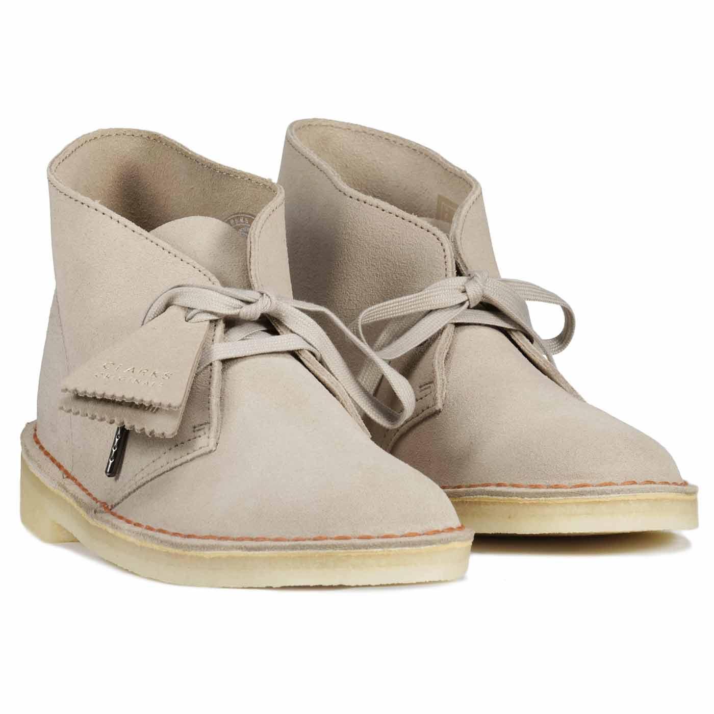 clarks desert boots sand suede