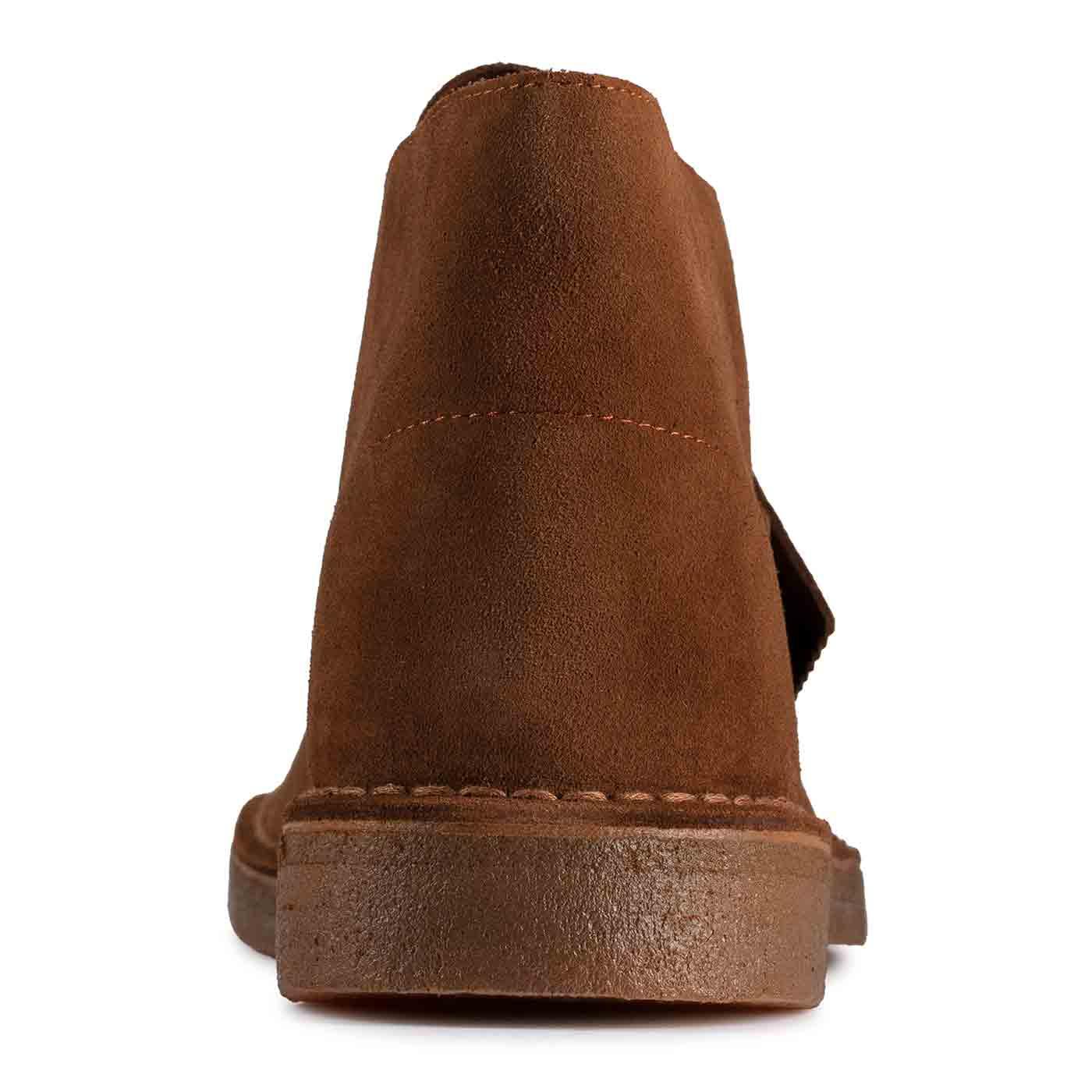 clarks desert boots cola suede