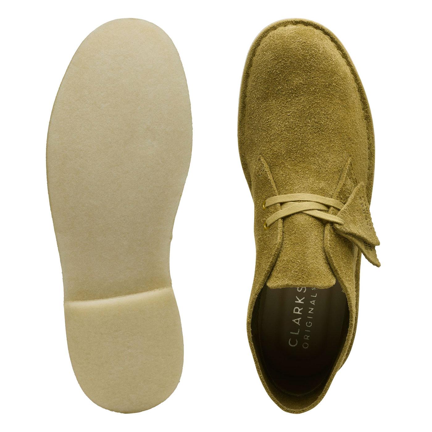 Olive green clarks sale desert boots