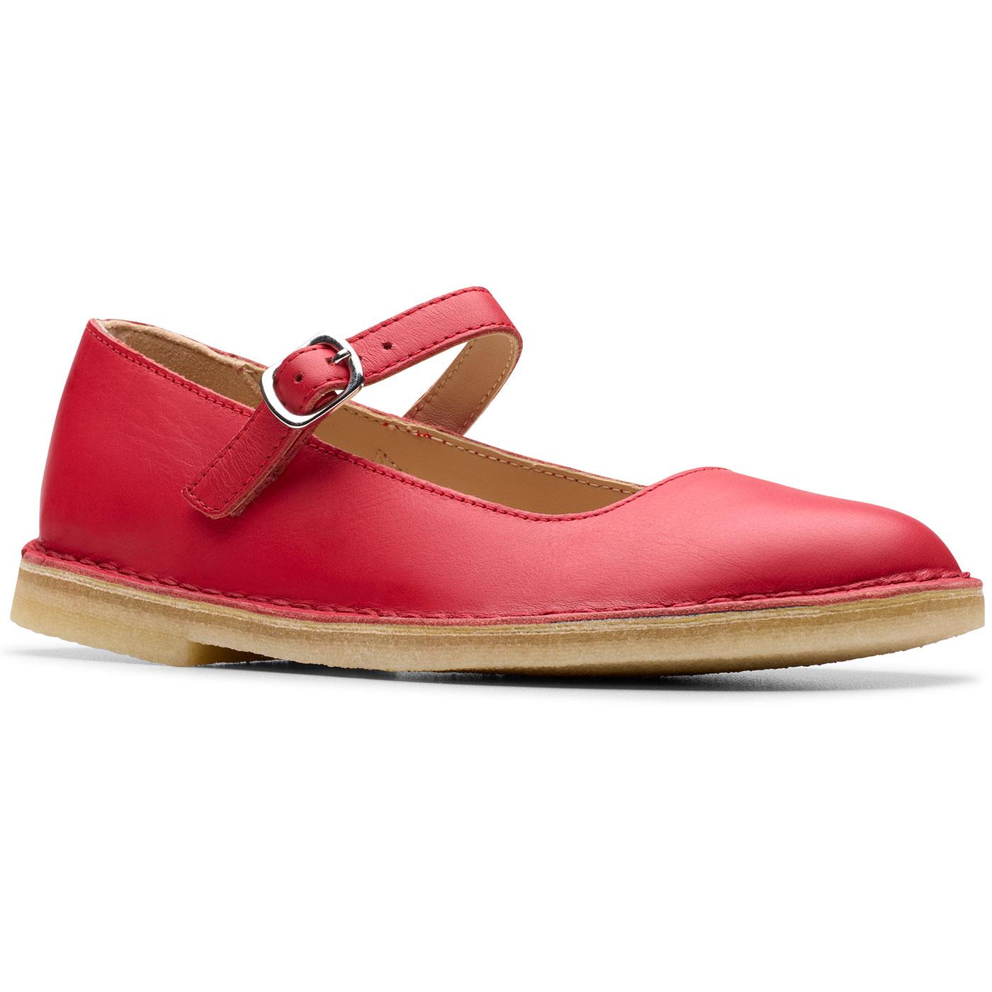 Desert Jane Clarks Originals Red Mary-Jane Shoes