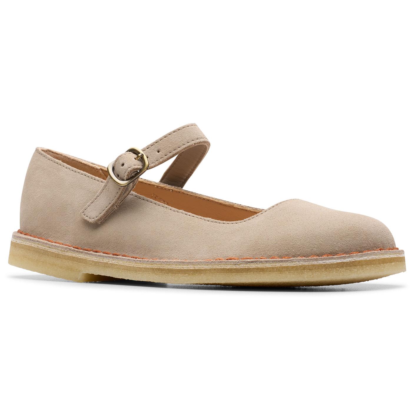 Desert Jane Clarks Originals Suede Mary-Jane Shoes