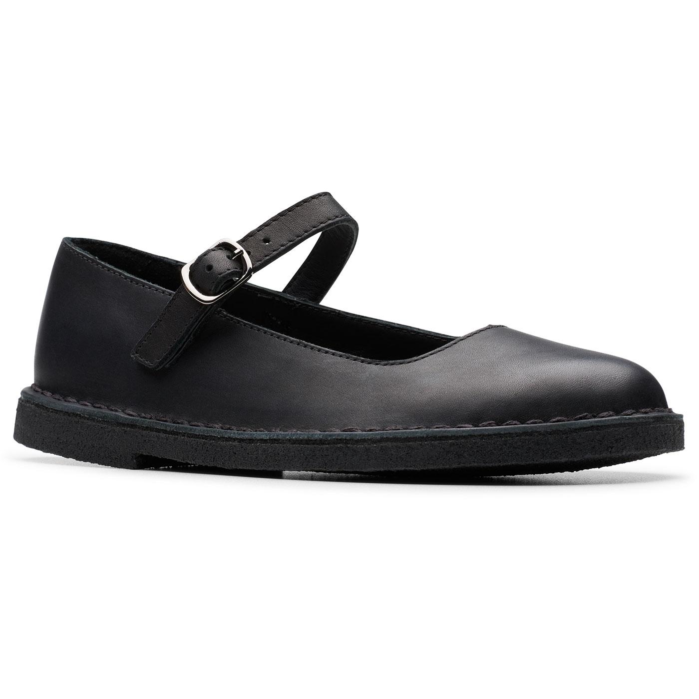 Desert Jane Clarks Originals Black Mary-Jane Shoes