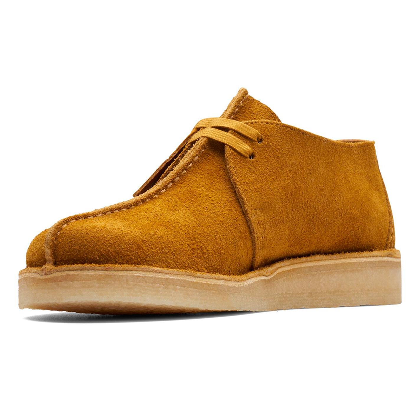 Desert Trek Clarks Originals Mod S Suede Shoes In Amber