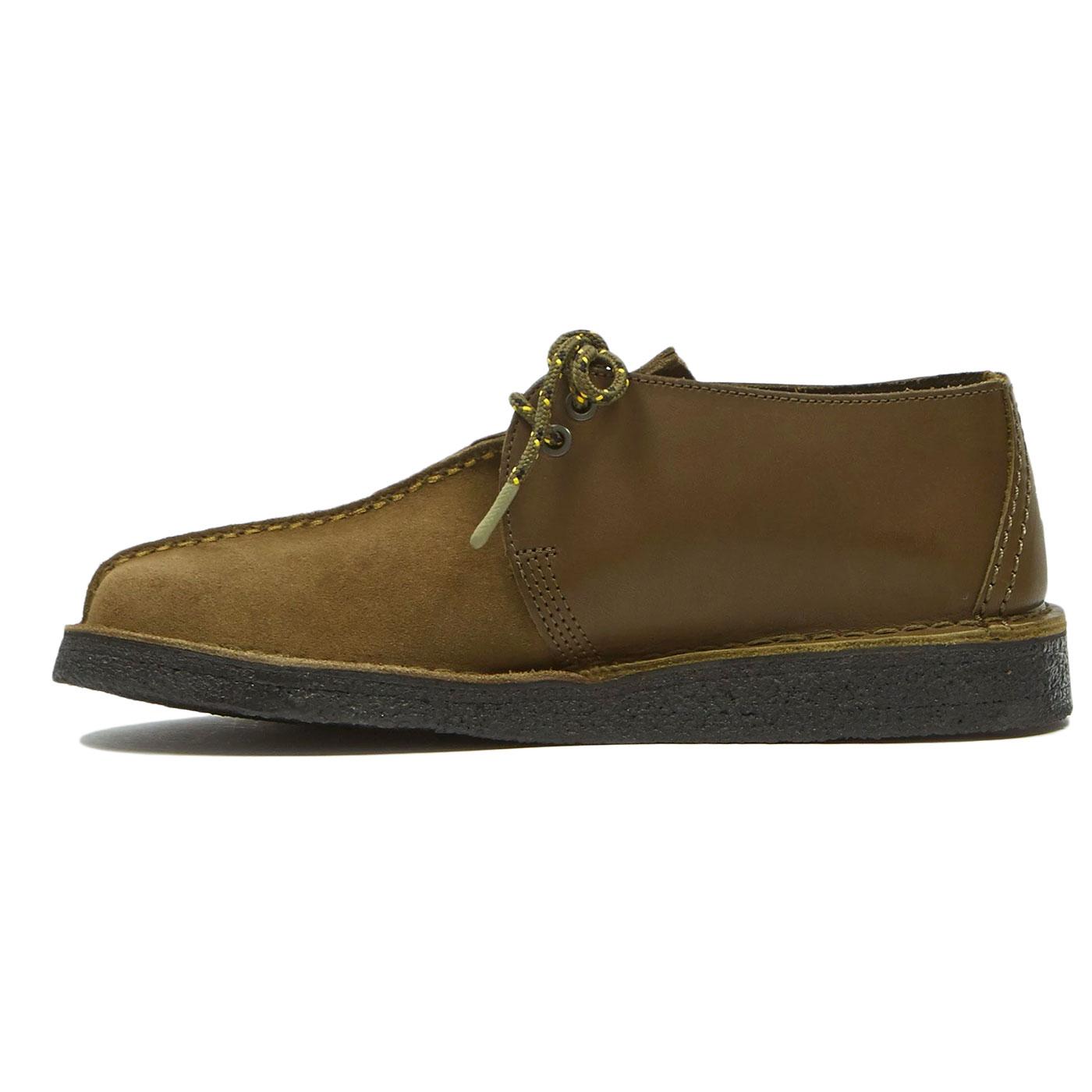 Desert Trek Clarks Originals S Mod Shoes Olive Combi