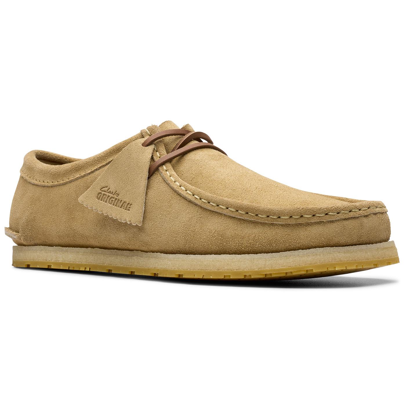 Godney Lace Clarks Originals Suede Moccasin Shoes