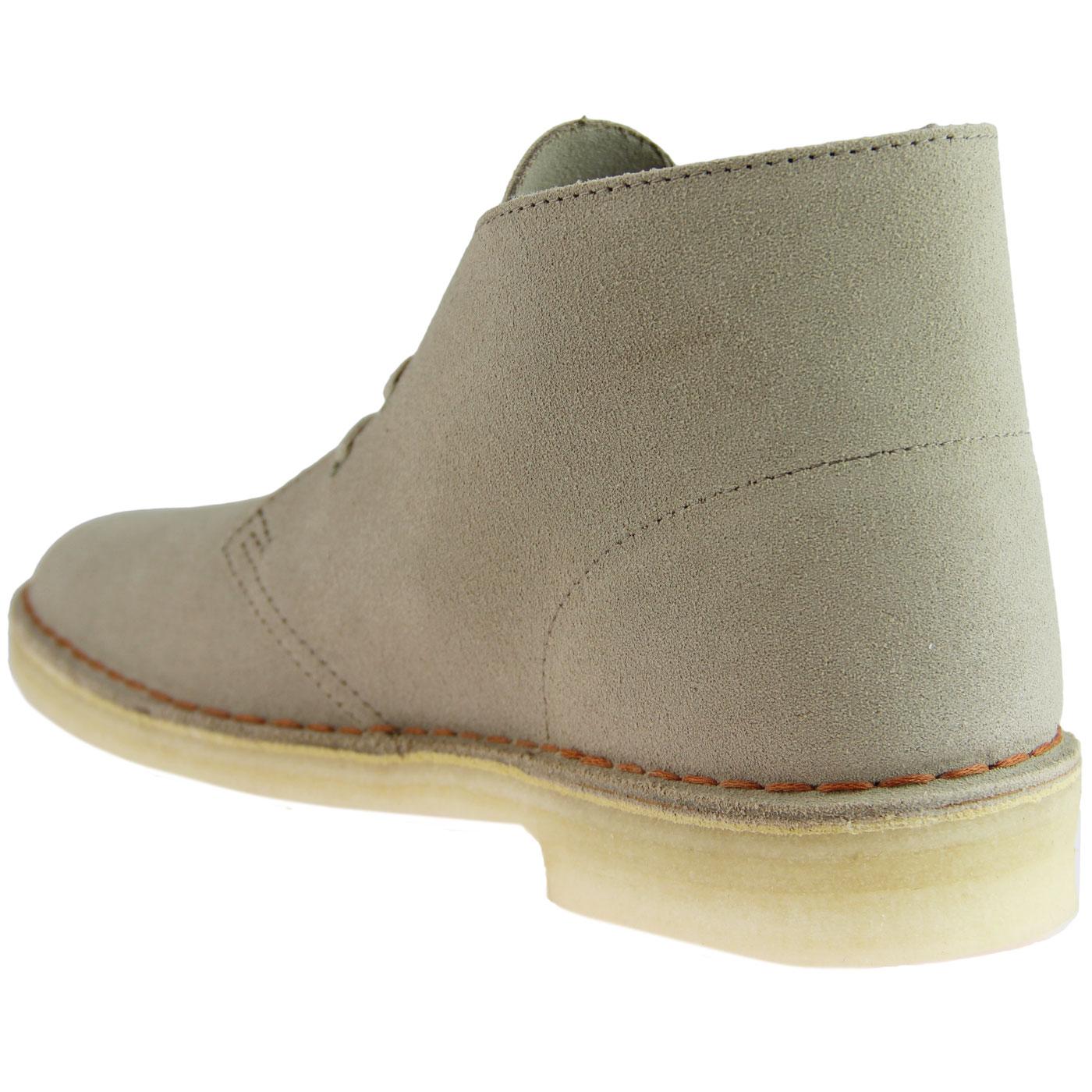 Clarks Originals Mens Mod Desert Boots In Sand Suede 