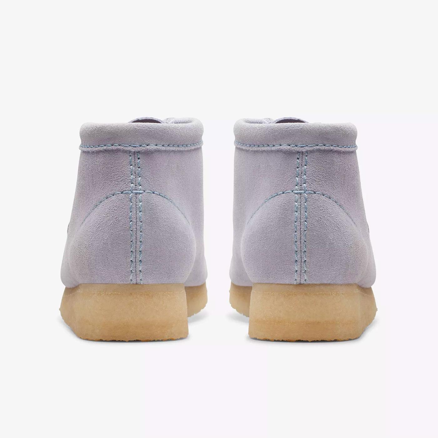 Clarks grey hot sale suede boots