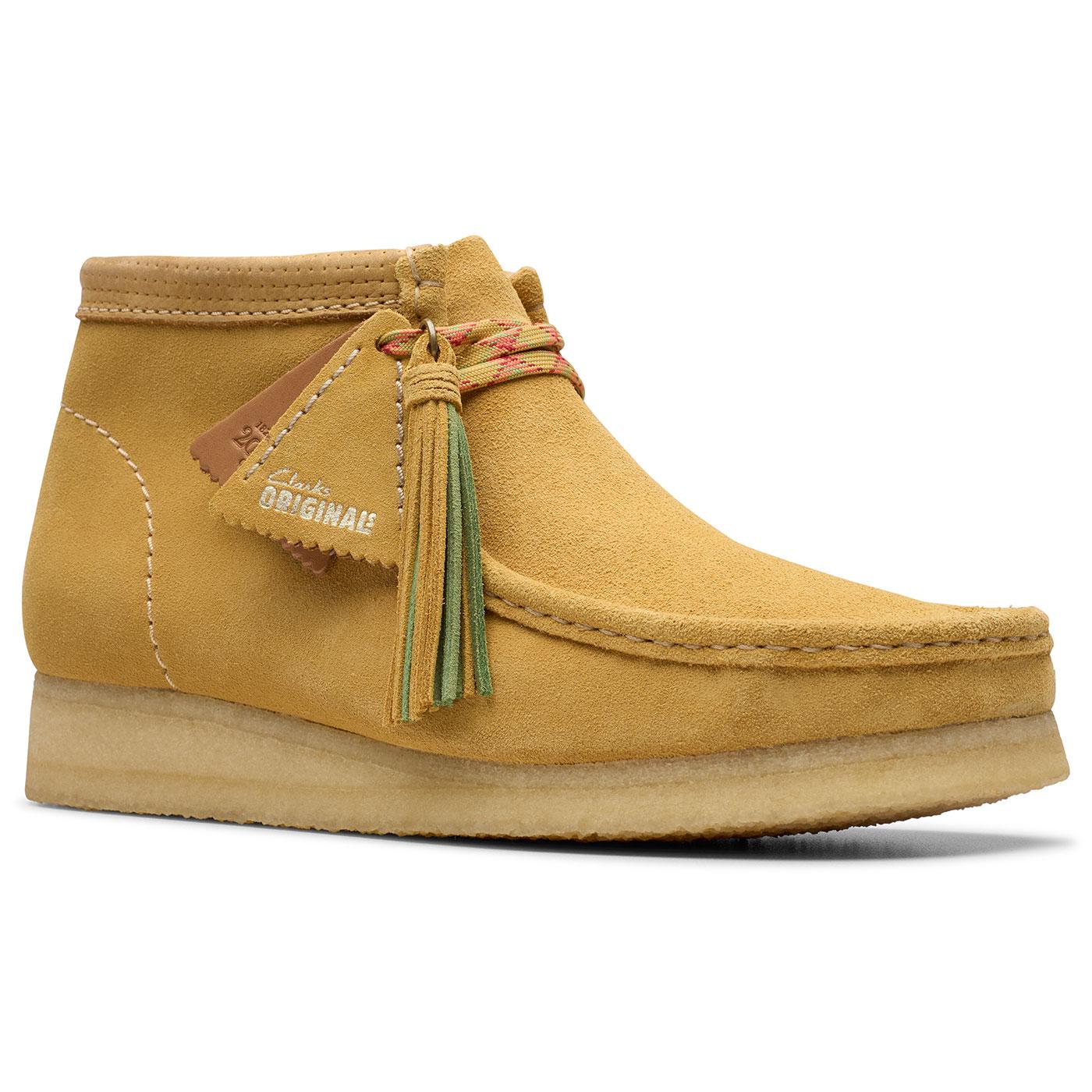 Clarks Originals Golden Tan Suede Wallabee Boots