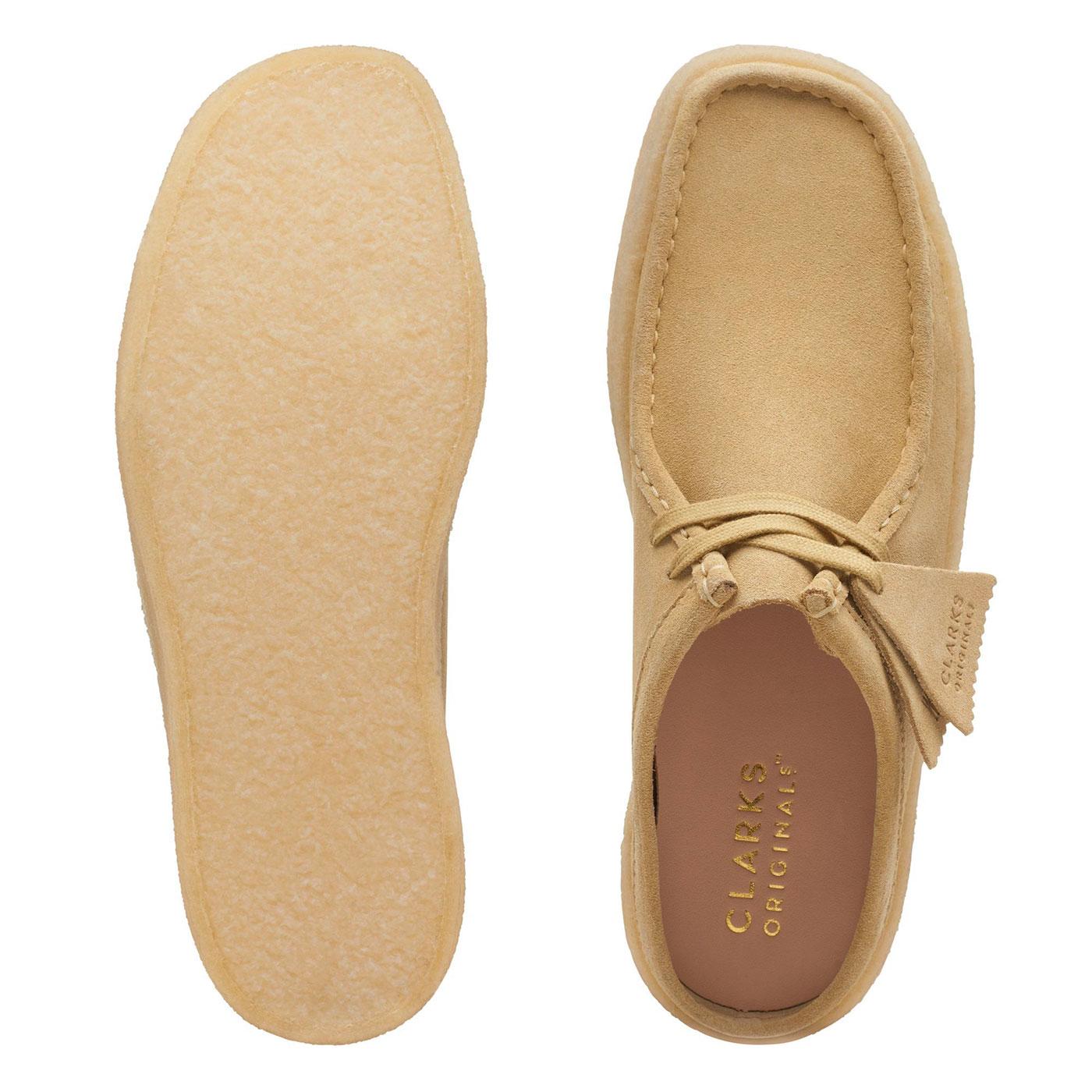 Clarks Originals WALLABEE CUP Retro Suede Loafers in Maple