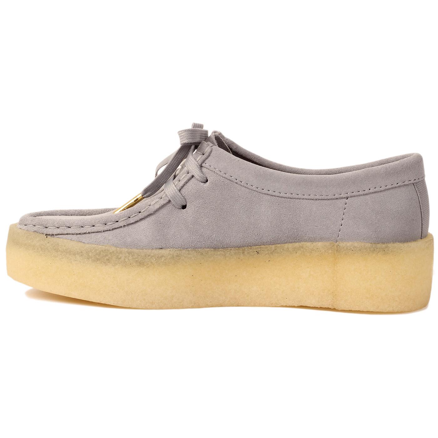 CLARKS ORIGINALS Women's Wallabee Cup Shoes Light Grey