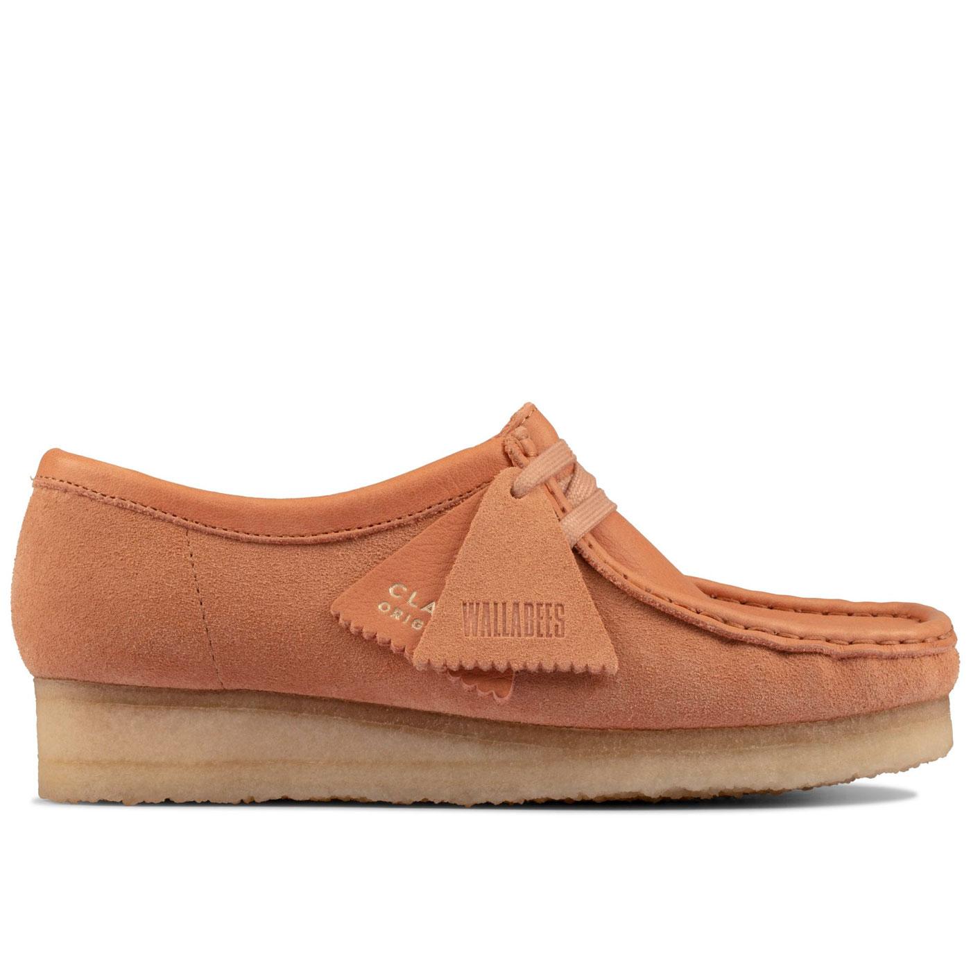 CLARKS Wallabee Women's Mod Suede Shoes in Sandstone