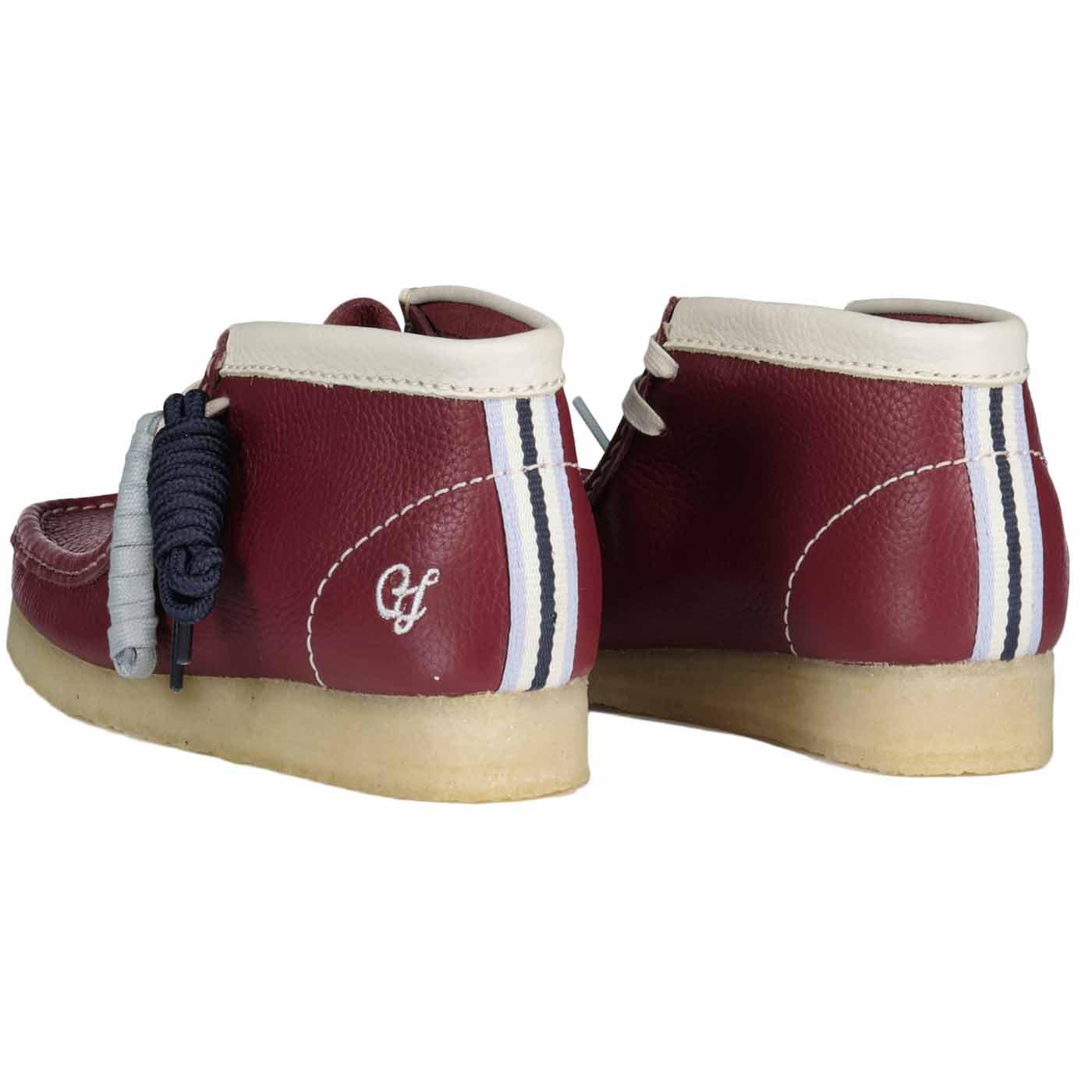 Burgundy wallabee outlet