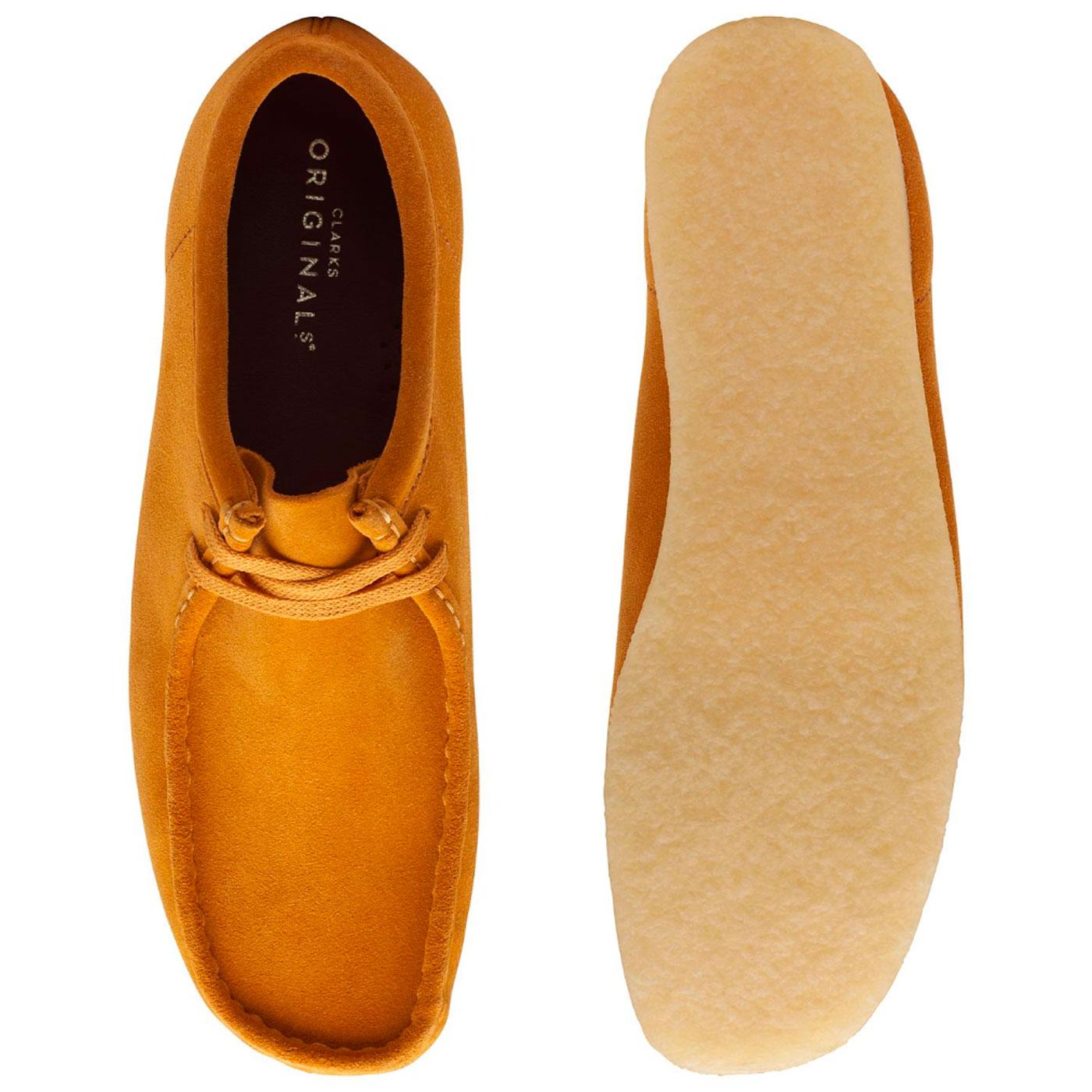 CLARKS ORIGINALS Wallabee Mod Moccasin Shoes Turmeric