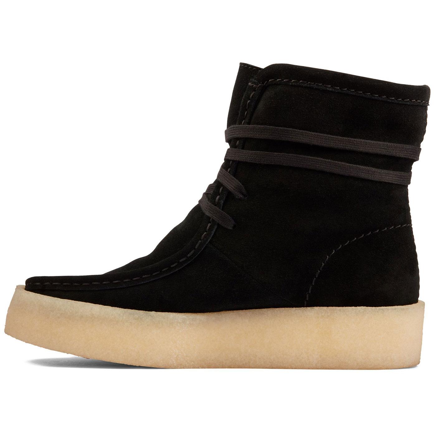 Clarks Men's Wallabee Cup Boot - Black Eco Leather With Crepe Sole - View #6