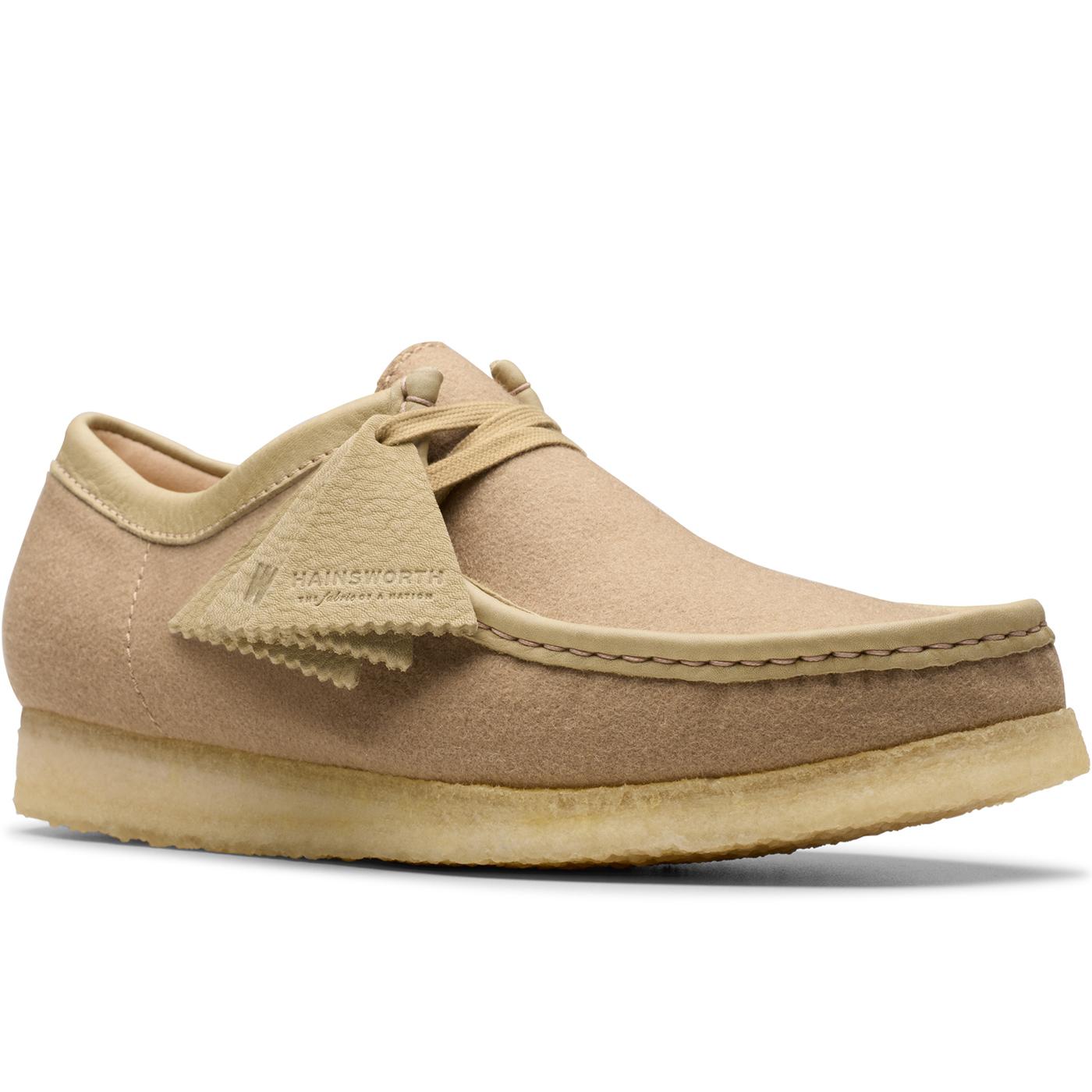 Wallabee Clarks Originals Wool Moccasin Shoes (C)