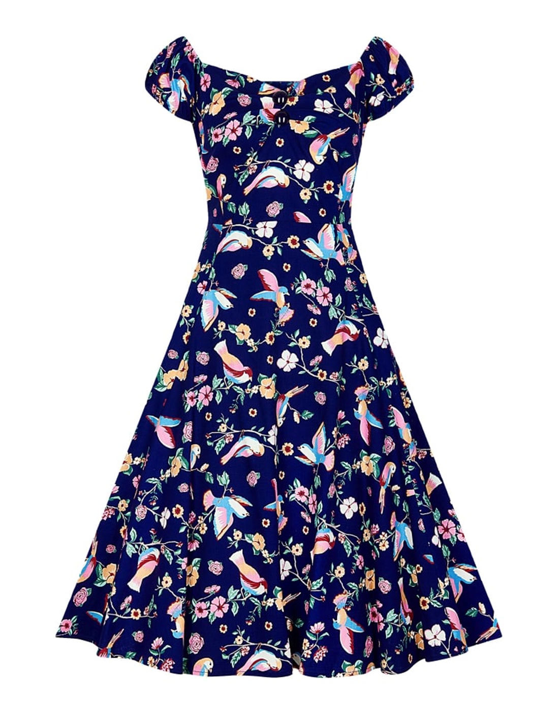Dolores COLLECTIF 50s Vintage Charming Birds Dress