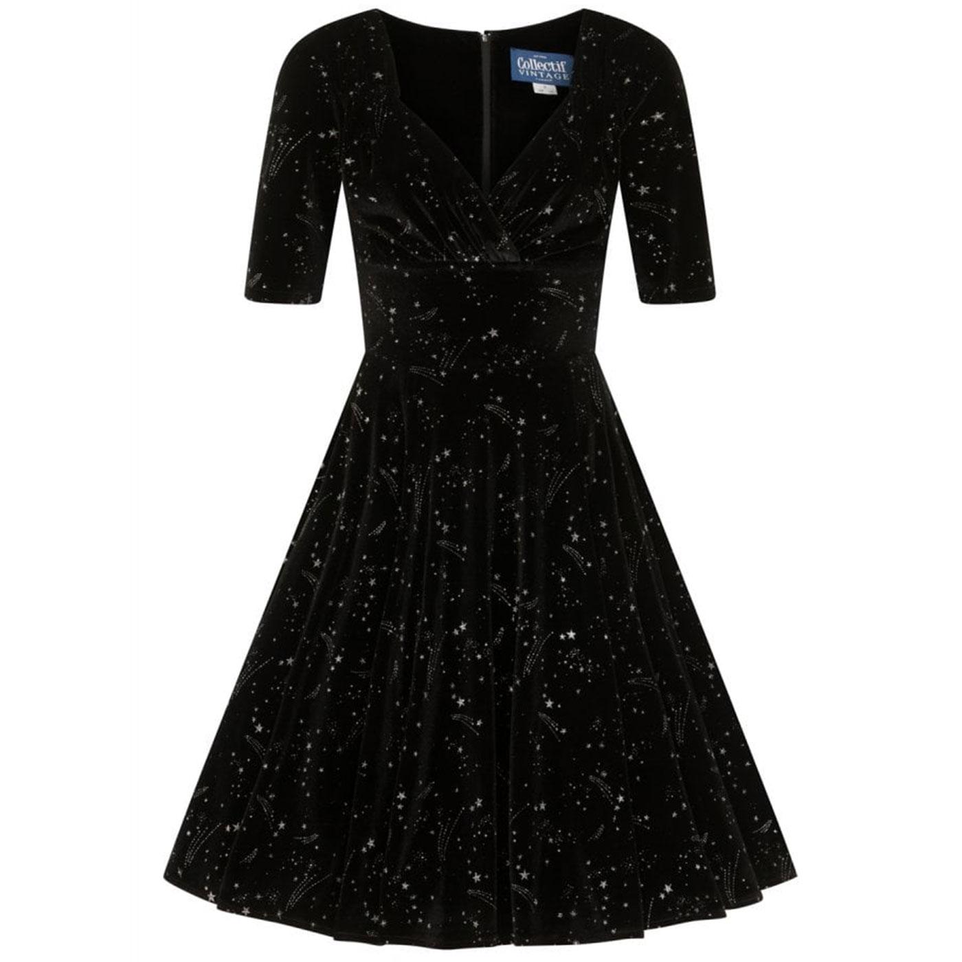 Trixie COLLECTIF 40s Velvet Make A Wish Dress 