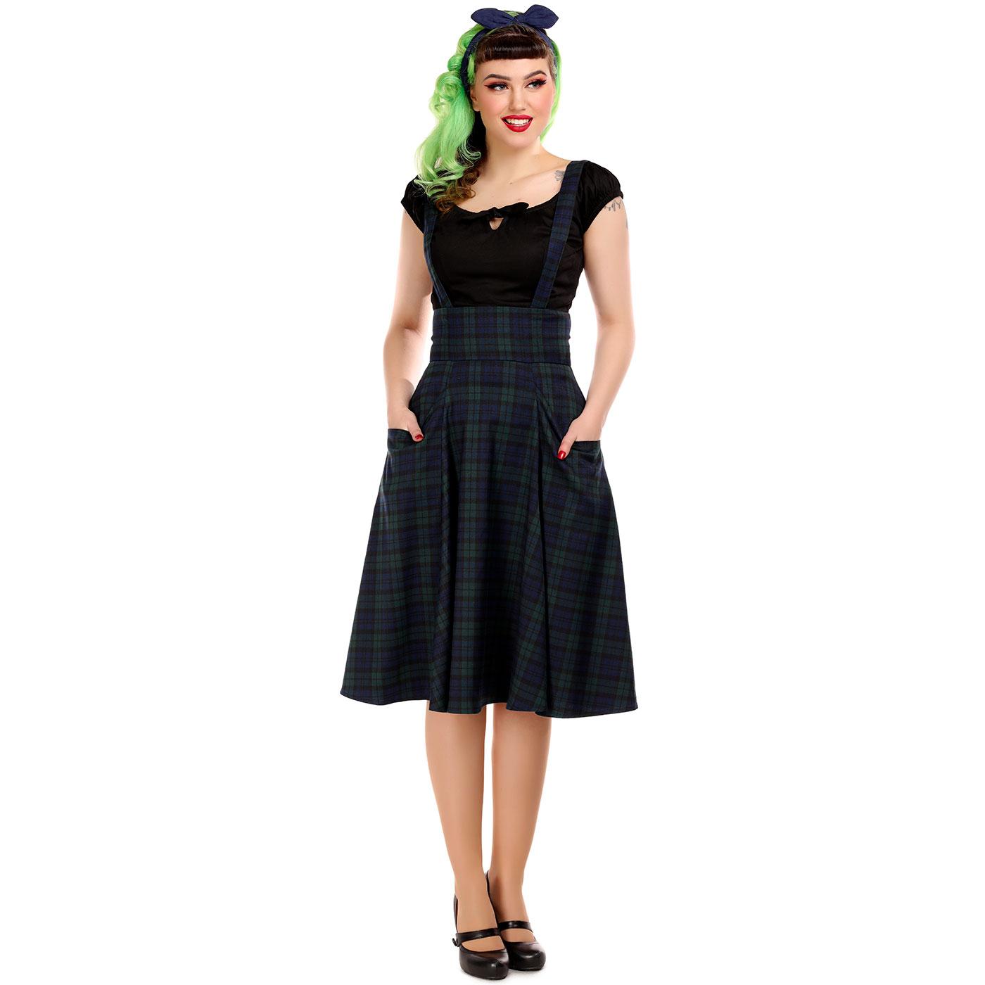 black watch tartan swing dress