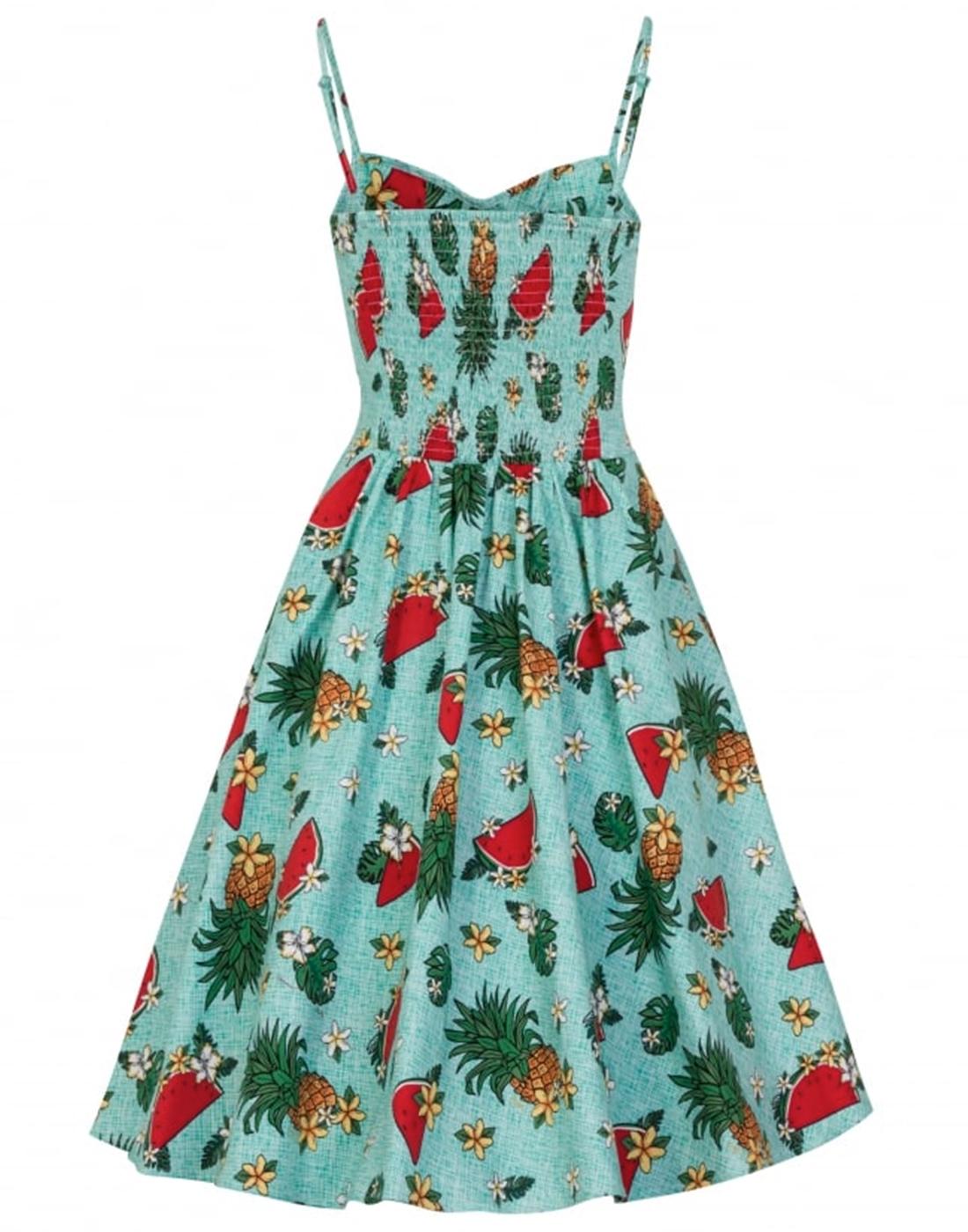 COLLECTIF Fairy Tropical Fruit Floral Vintage Doll Dress