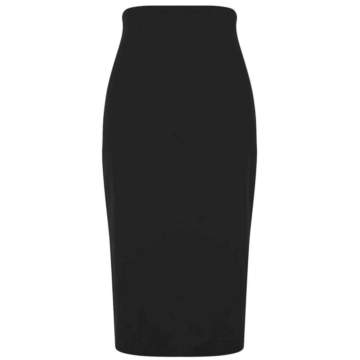 Fiona COLLECTIF Retro 50s Pencil Skirt in Black