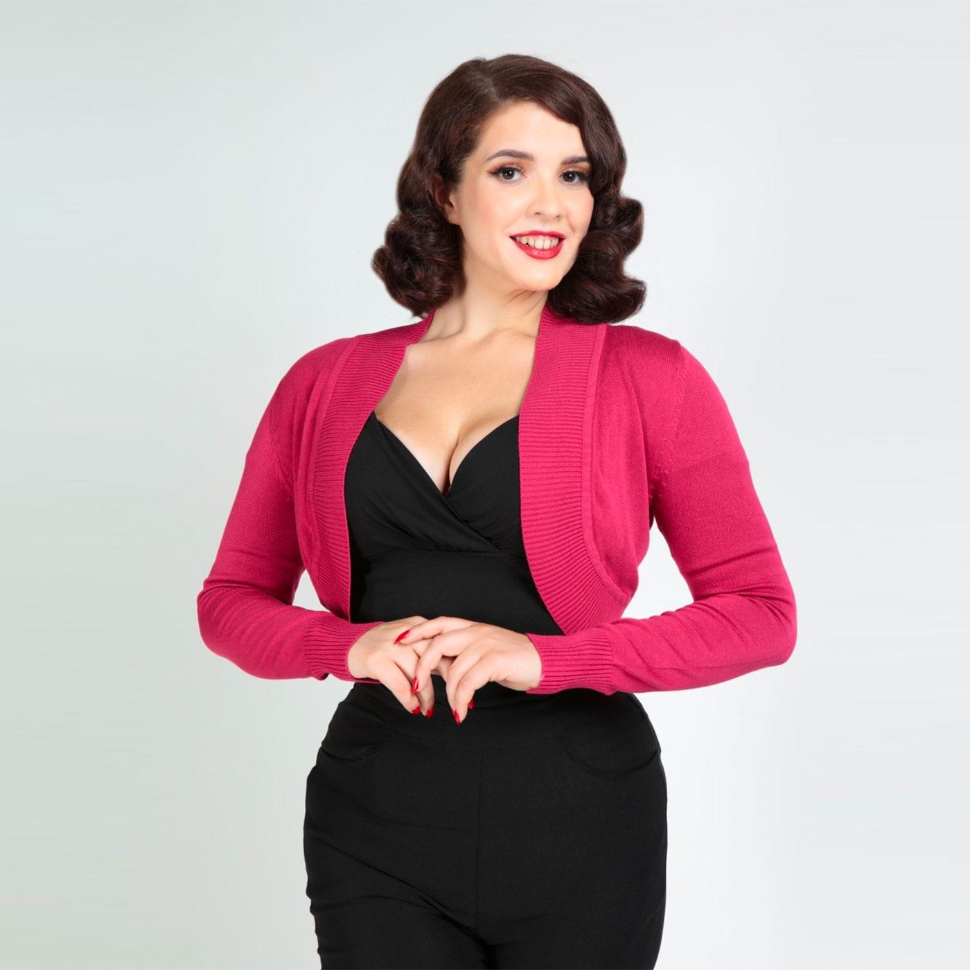 Raspberry hot sale shrug bolero