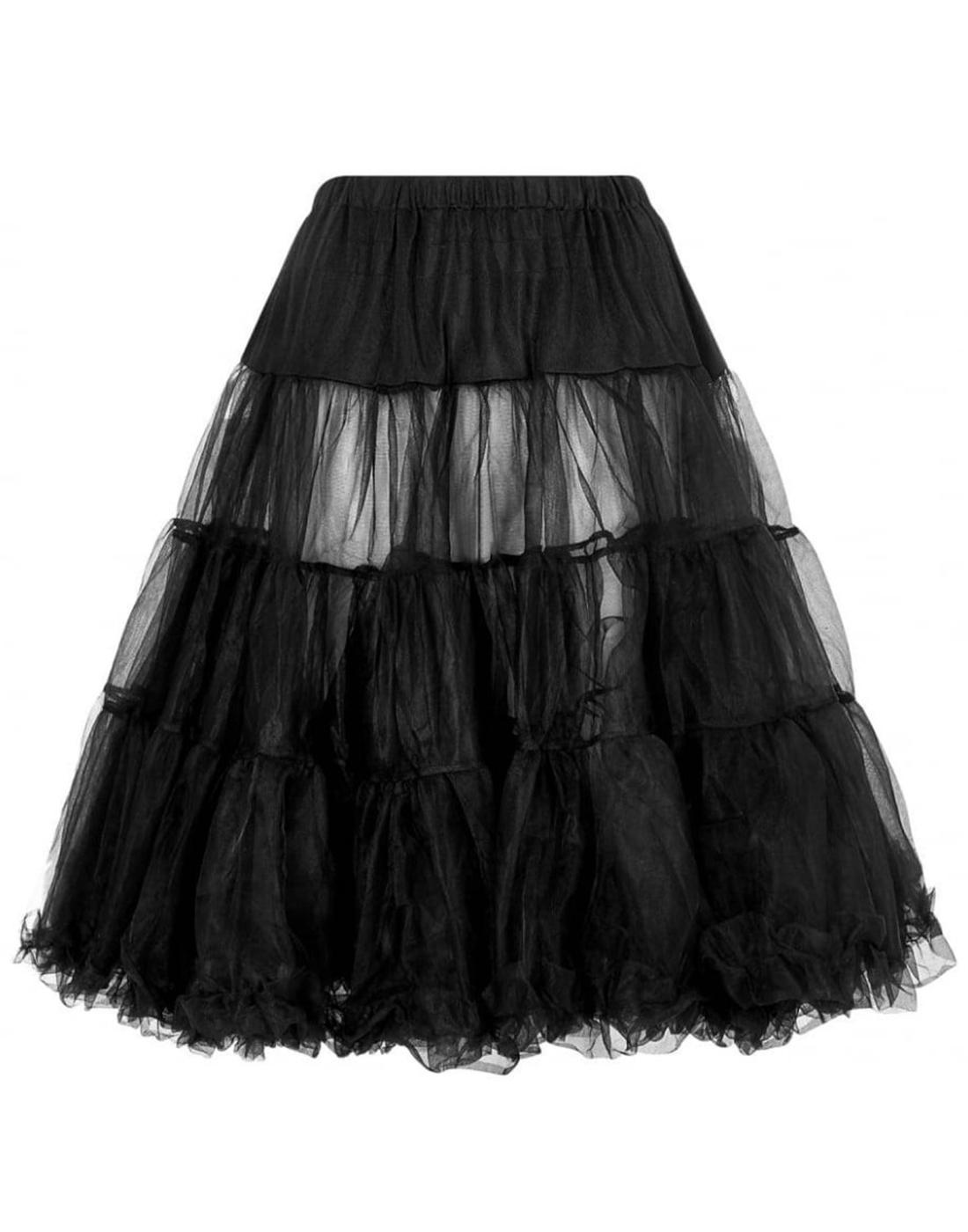 Maddy COLLECTIF Retro Vintage Petticoat in Black