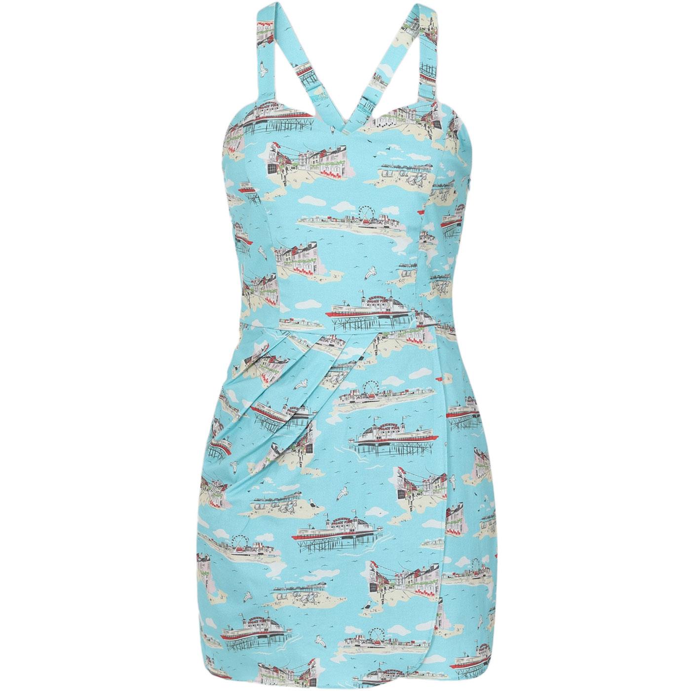 Mahina Collectif Brighton Postcard Sarong Playsuit