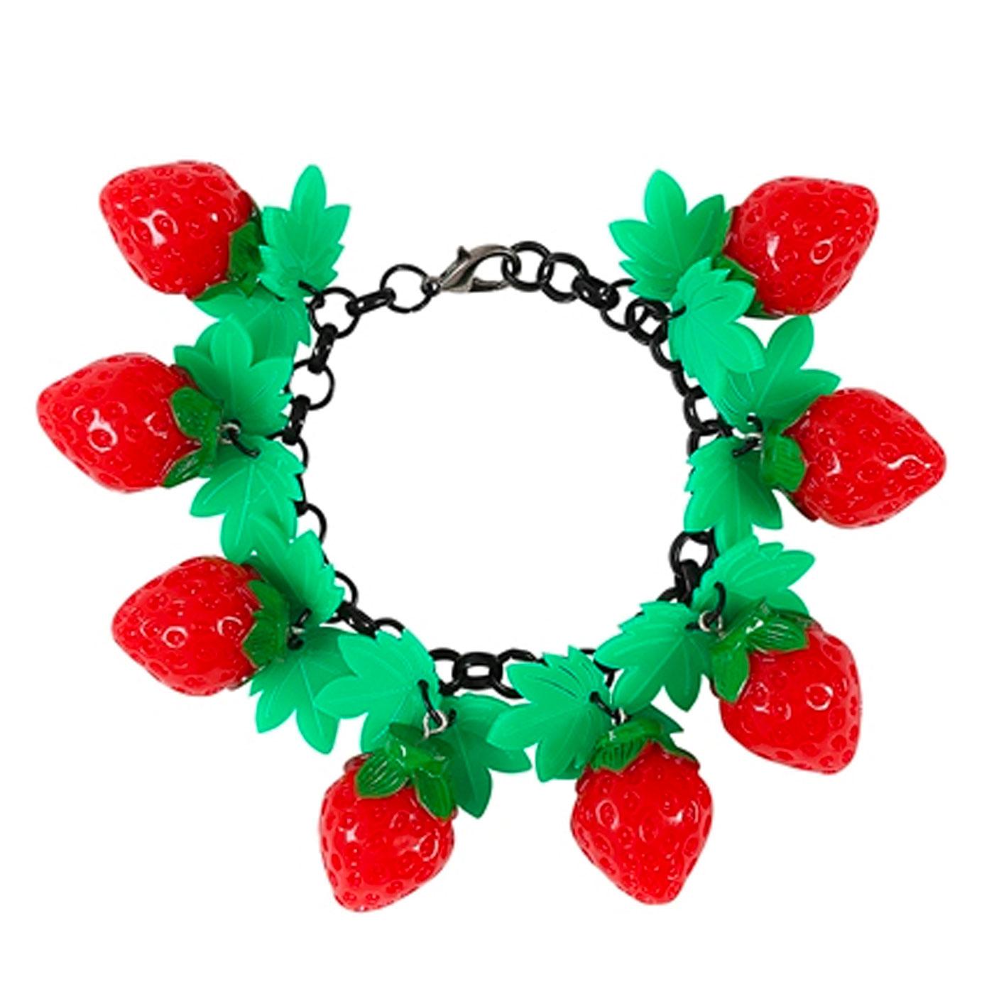 COLLECTIF Retro 50s Mini Strawberry Bracelet