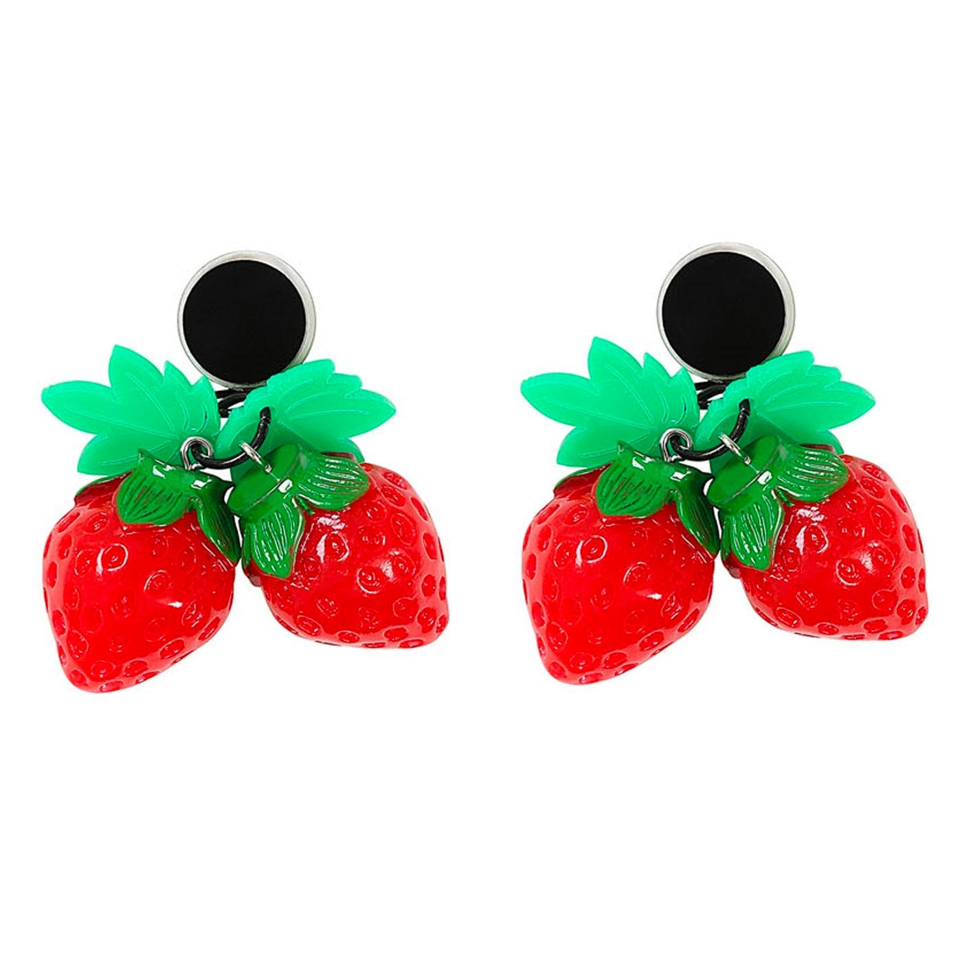 + COLLECTIF Retro 50s Mini Strawberry Earrings
