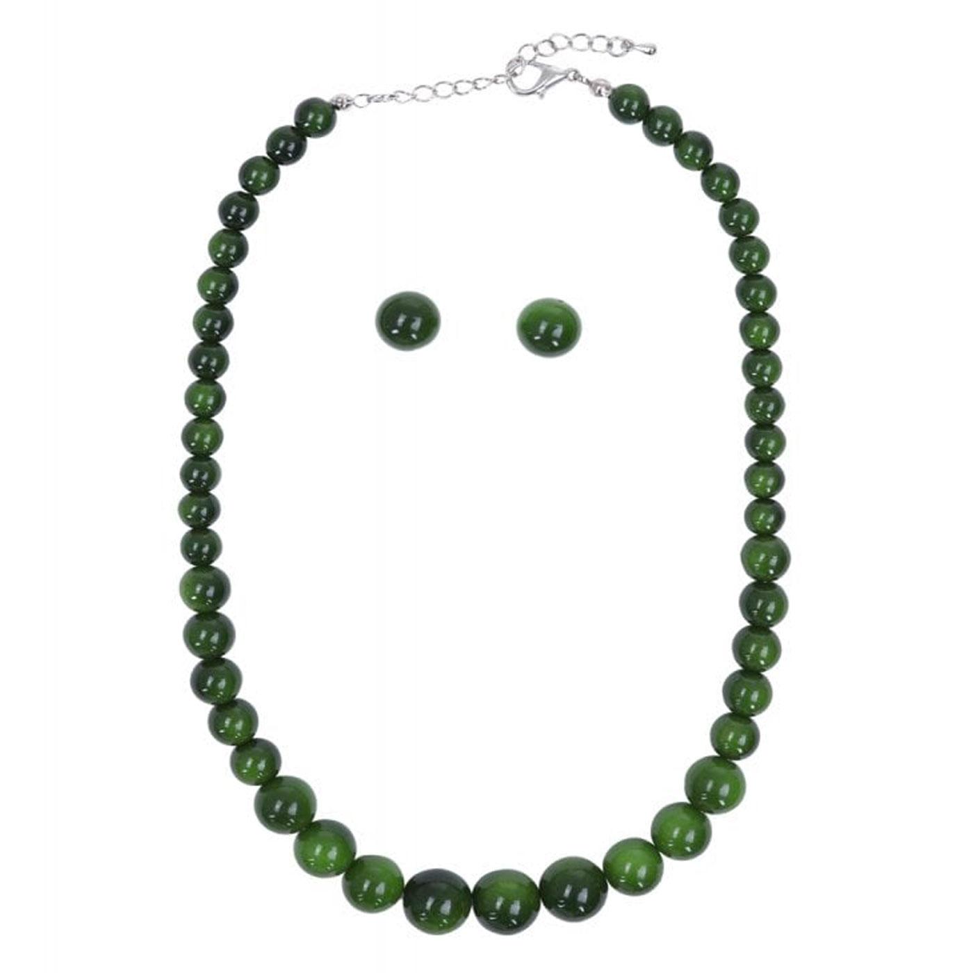 + Natalie COLLECTIF Retro Bead Necklace & Earrings
