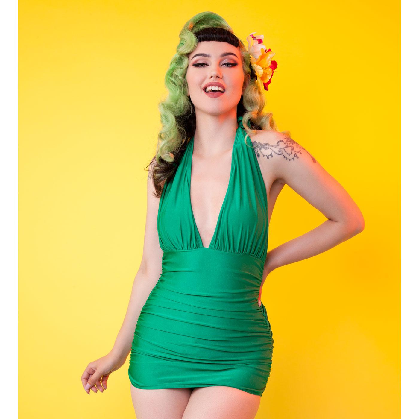 COLLECTIF x PLAYFUL PROMISES 50s Skirted Swimsuit